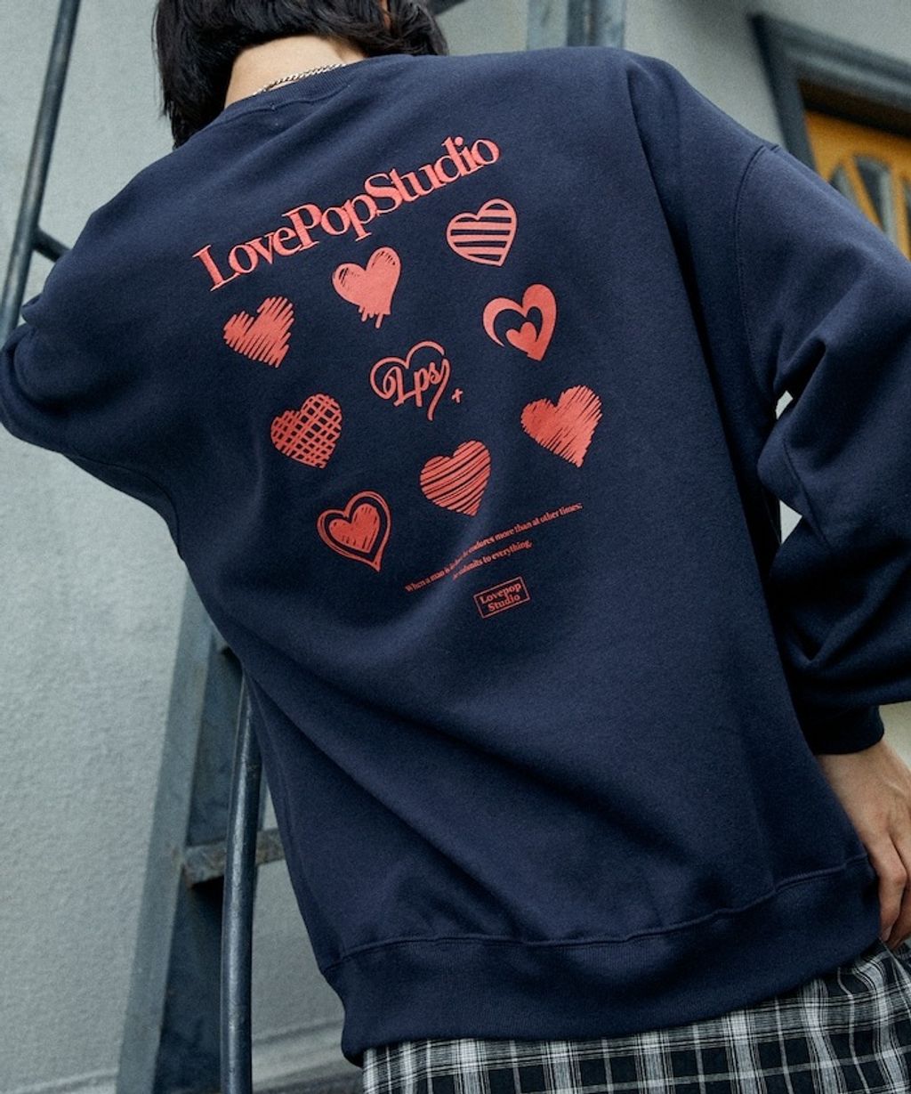 FREAKS STORE logo刺繡背印刷毛大學T_11