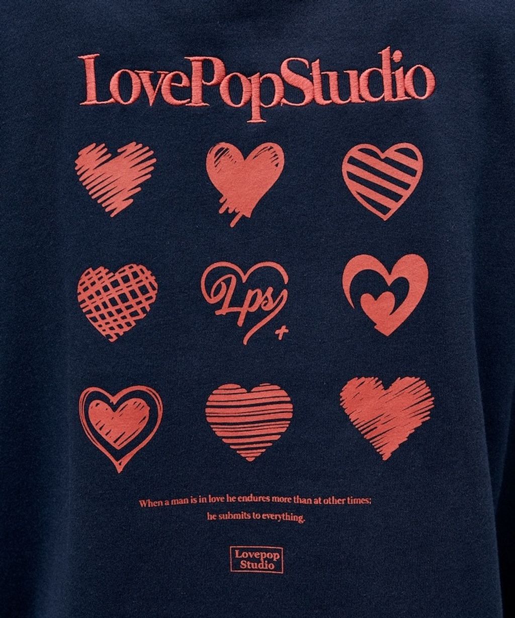 FREAKS STORE logo刺繡背印刷毛大學T_26