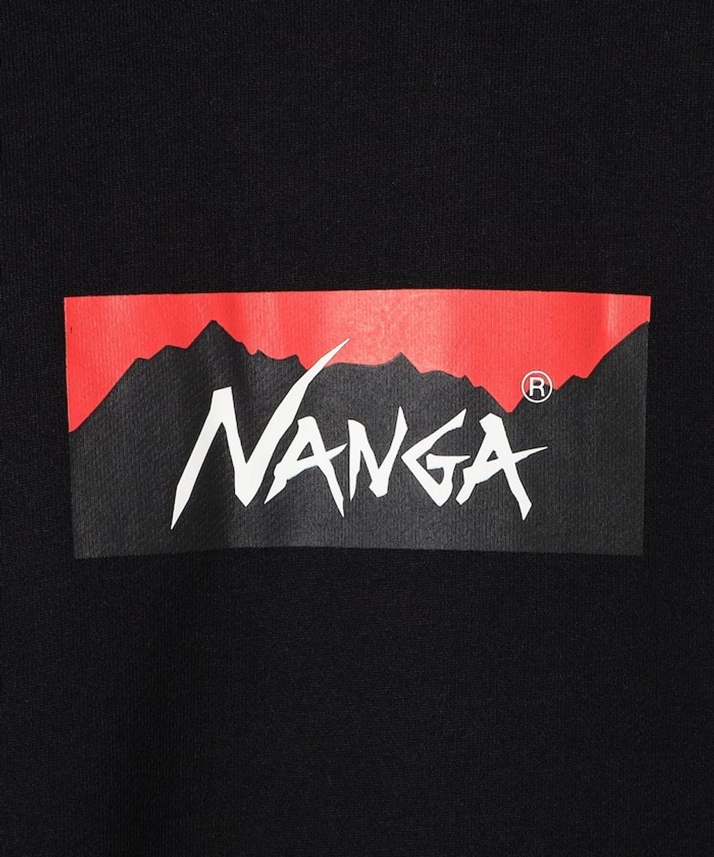NANGA 環保混紡Box Logo刷毛帽T_14