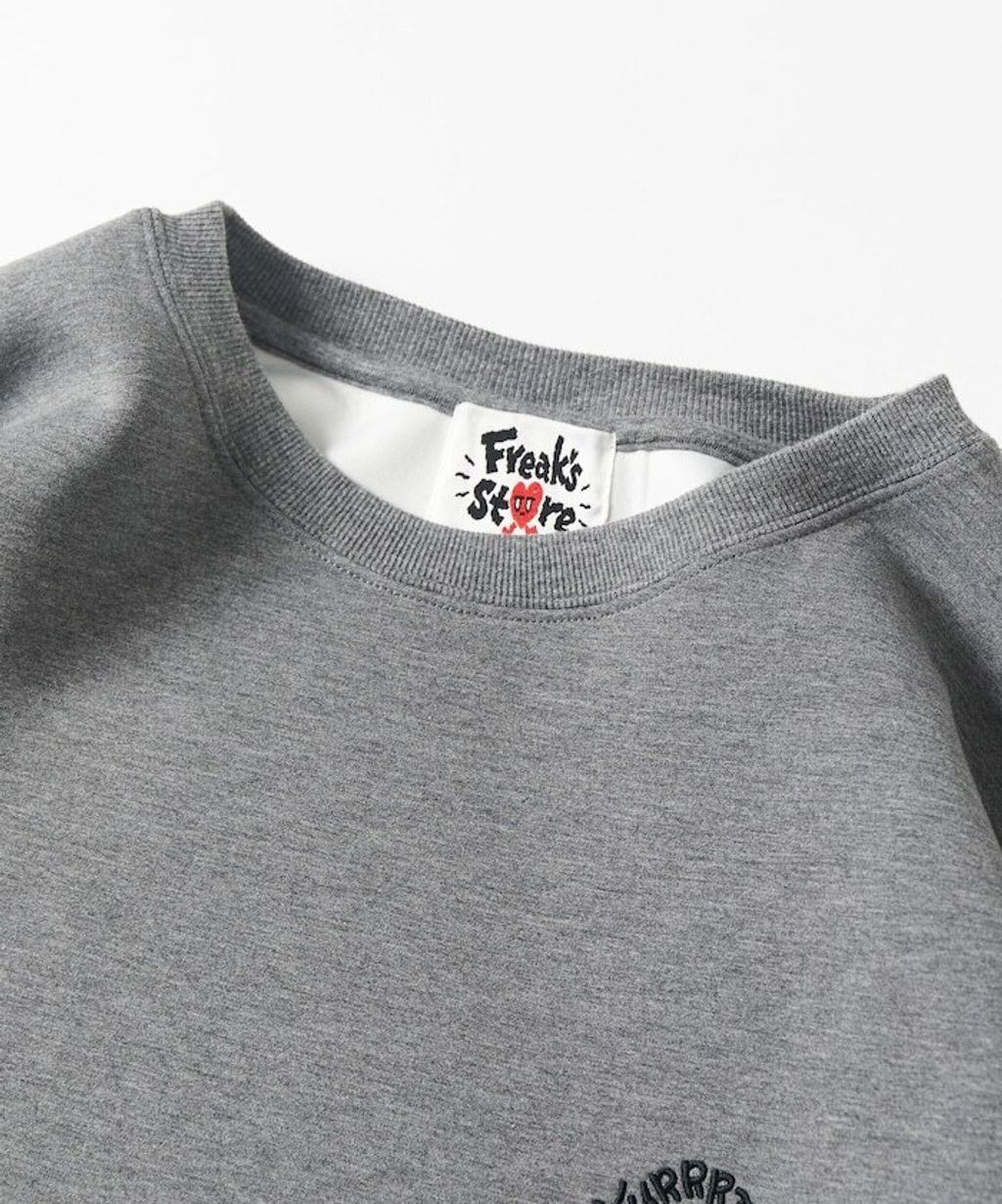 Kurt Wu x FREAKS STORE 背印愛心小花圓領太空棉下擺抽繩大學T_7