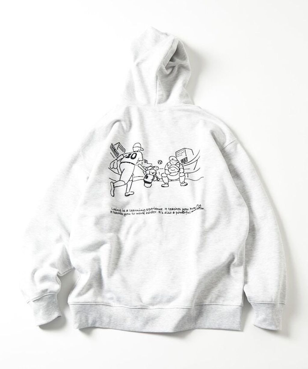 tombonia × FREAKS STORE 背印棒球隊刺繡logo帽T_6