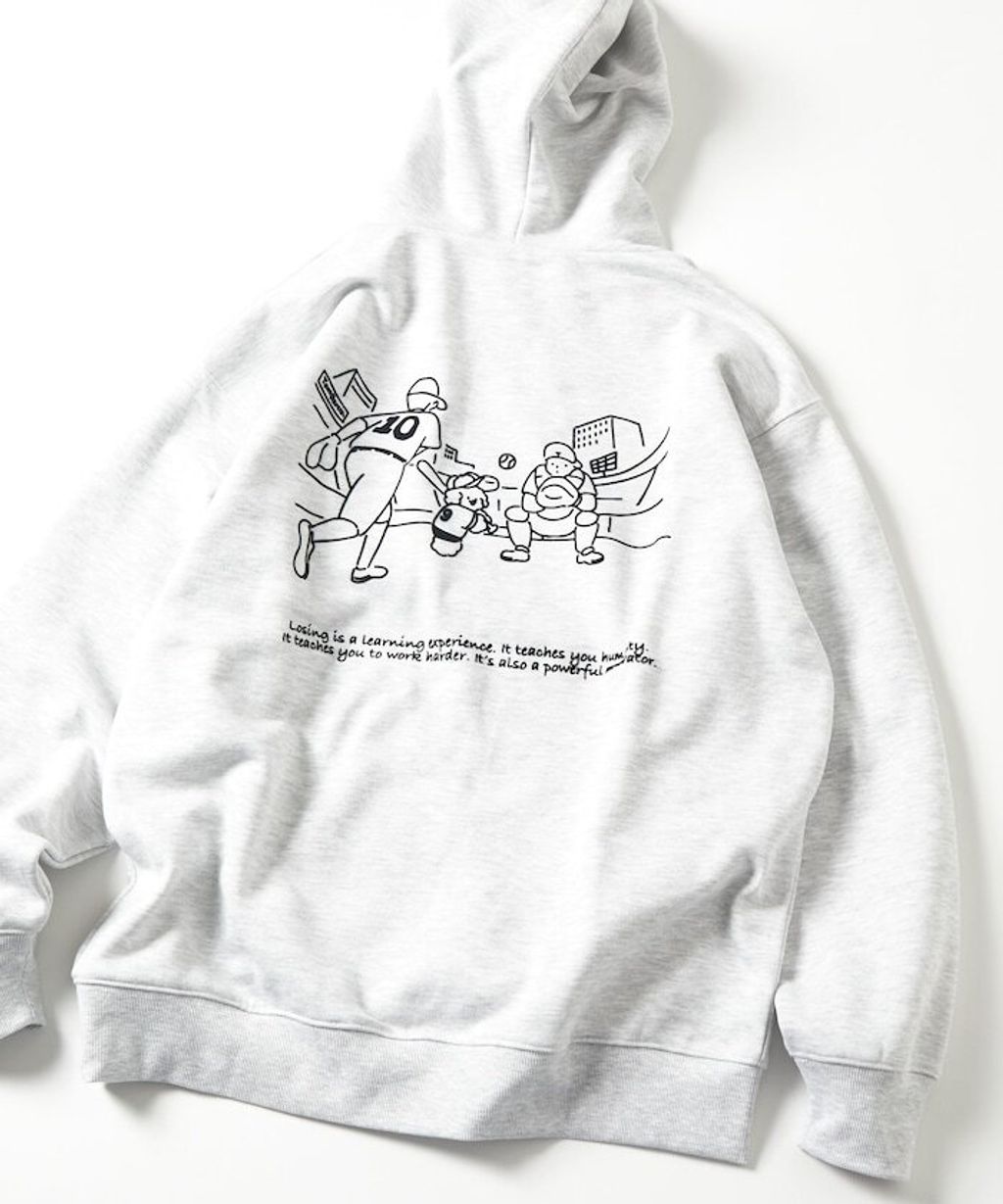 tombonia × FREAKS STORE 背印棒球隊刺繡logo帽T_7
