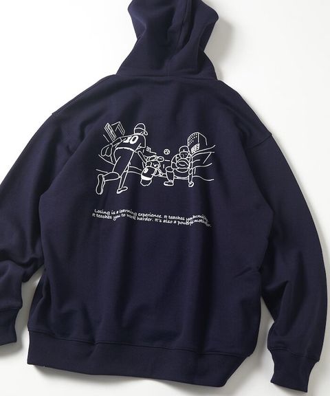 tombonia × FREAKS STORE 背印棒球隊刺繡logo帽T_10