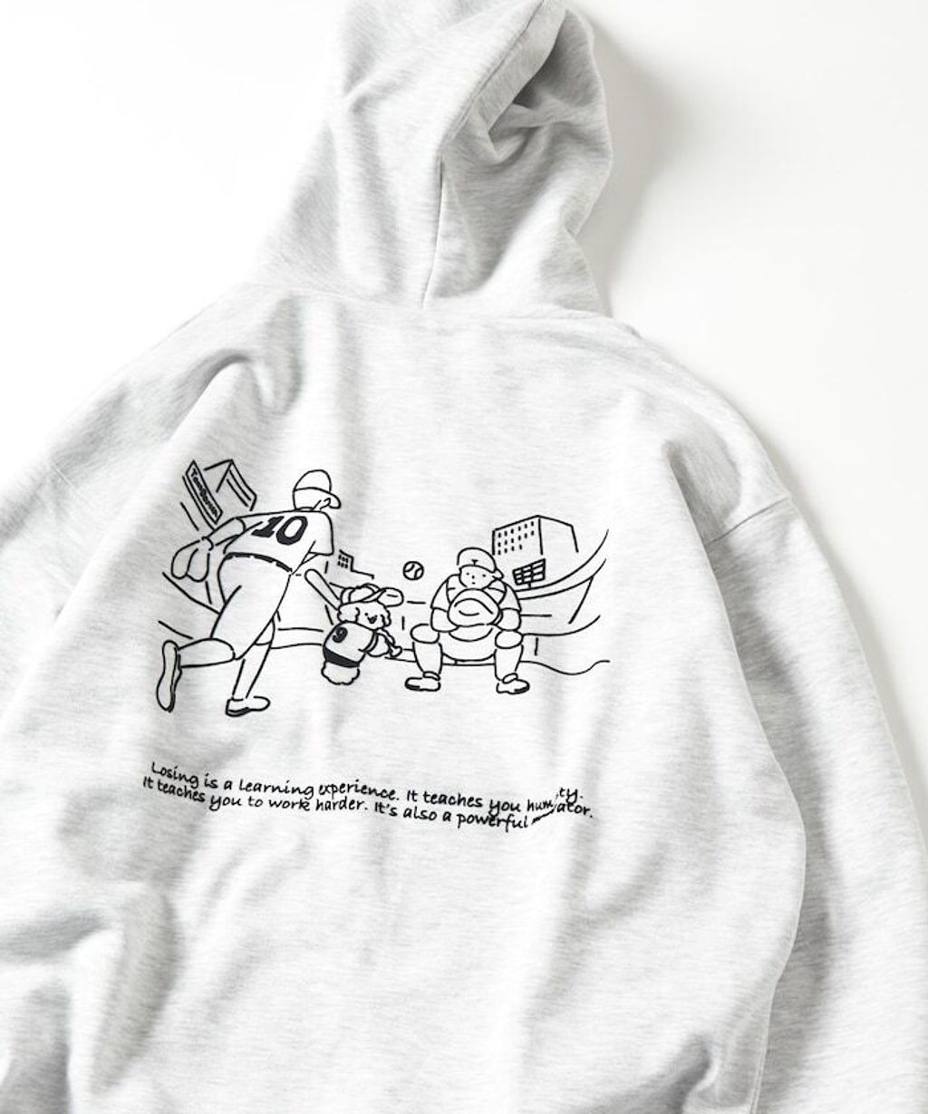 tombonia × FREAKS STORE 背印棒球隊刺繡logo帽T_1