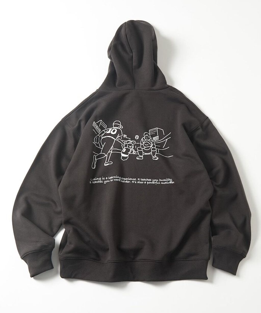 tombonia × FREAKS STORE 背印棒球隊刺繡logo帽T_18