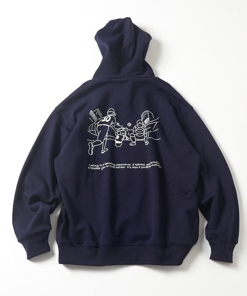 tombonia × FREAKS STORE 背印棒球隊刺繡logo帽T_9