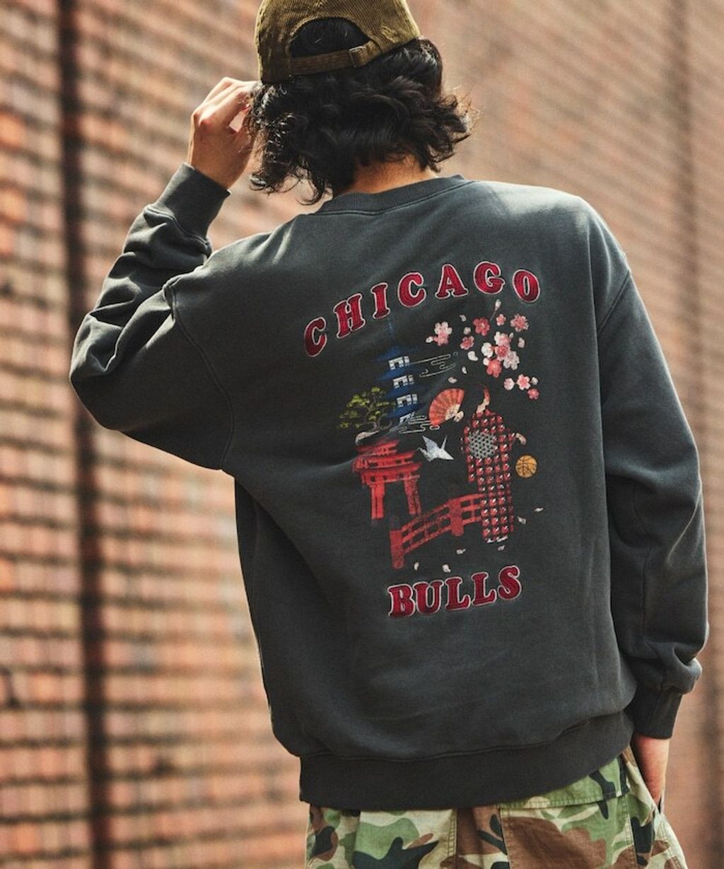 FREAKS STORE 古著質感刷色純棉高磅和服風格NBA隊伍大學T_27