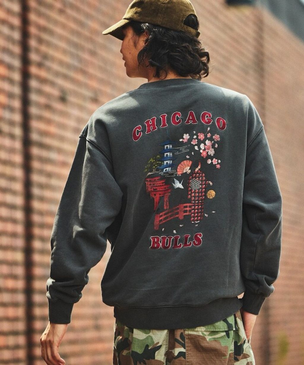 FREAKS STORE 古著質感刷色純棉高磅和服風格NBA隊伍大學T_26