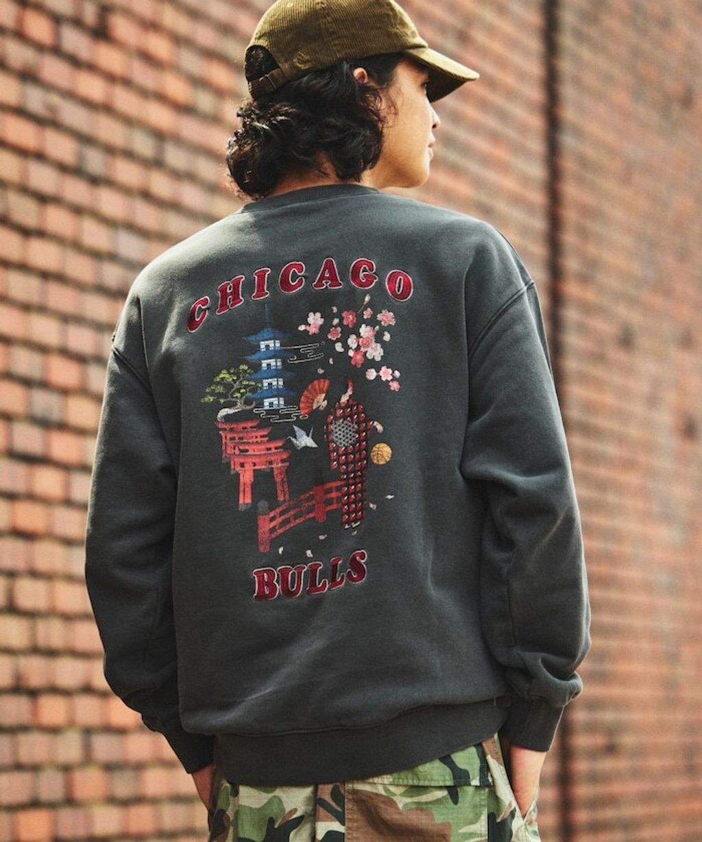 FREAKS STORE 古著質感刷色純棉高磅和服風格NBA隊伍大學T_25