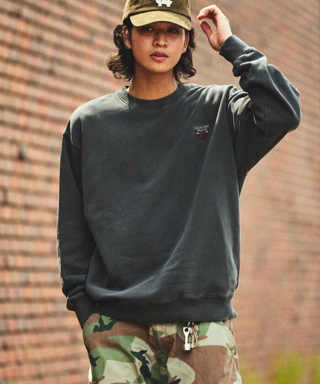 FREAKS STORE 古著質感刷色純棉高磅和服風格NBA隊伍大學T_22
