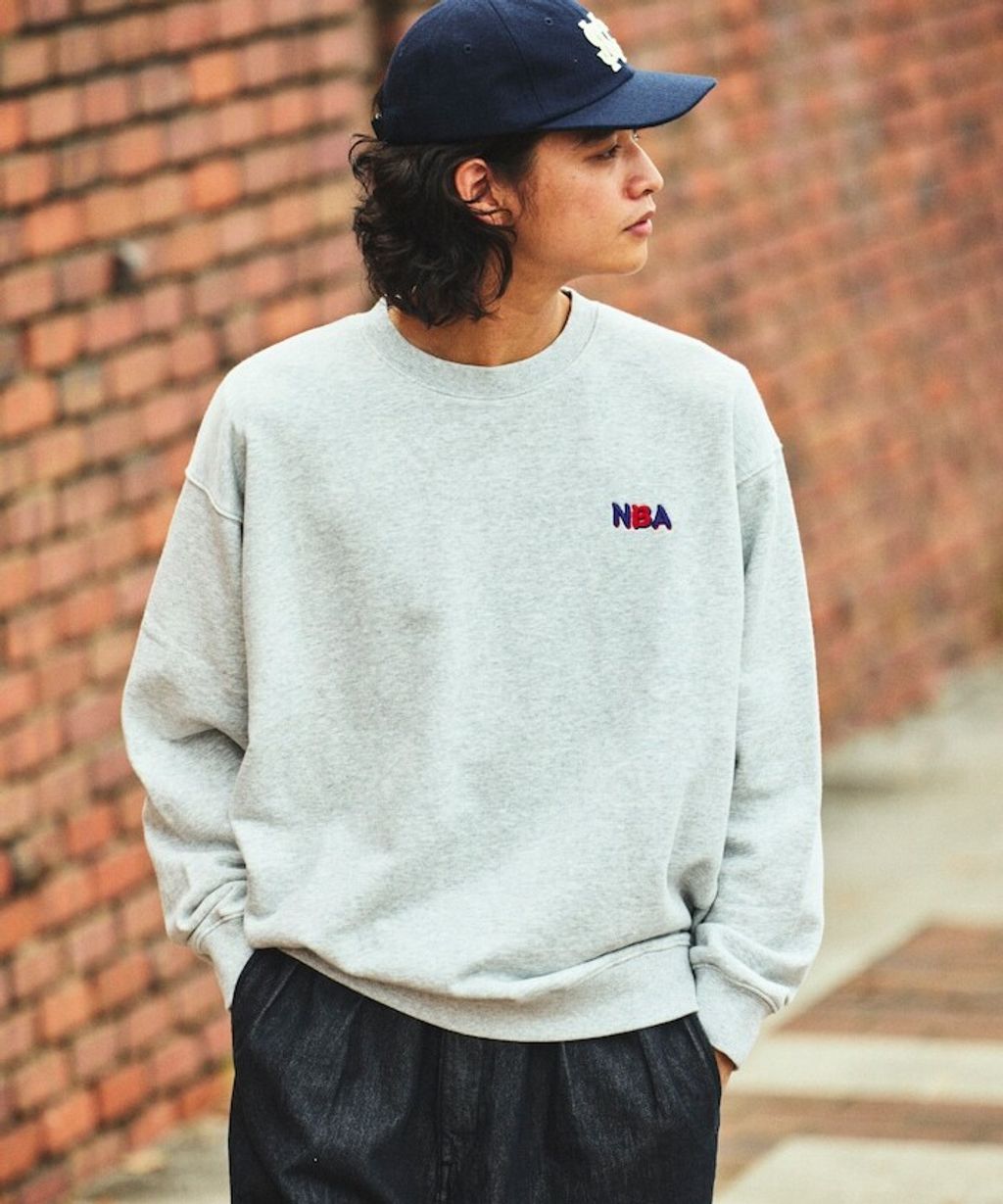 FREAKS STORE 古著質感刷色純棉高磅和風元素NBA隊徽背印大學T_22