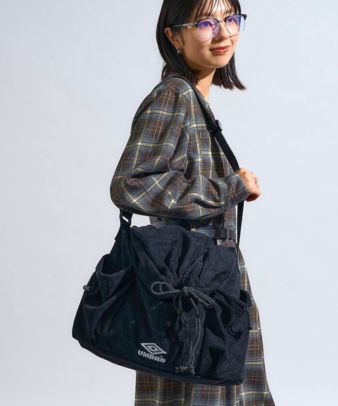 umbro × FREAKS STORE Brushed質感刺繡 Logo抽繩肩背包_4