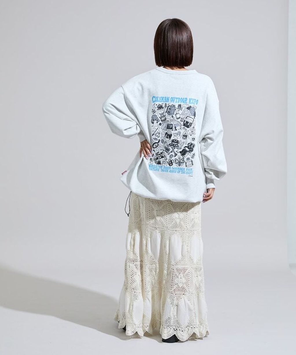 Coleman×Chocomoo×FREAKS STORE 萬博精神下擺抽繩圓領大學T_6