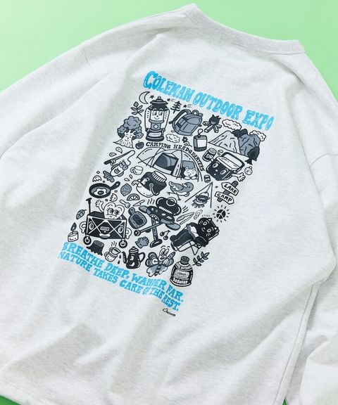 Coleman×Chocomoo×FREAKS STORE 萬博精神下擺抽繩圓領大學T_33