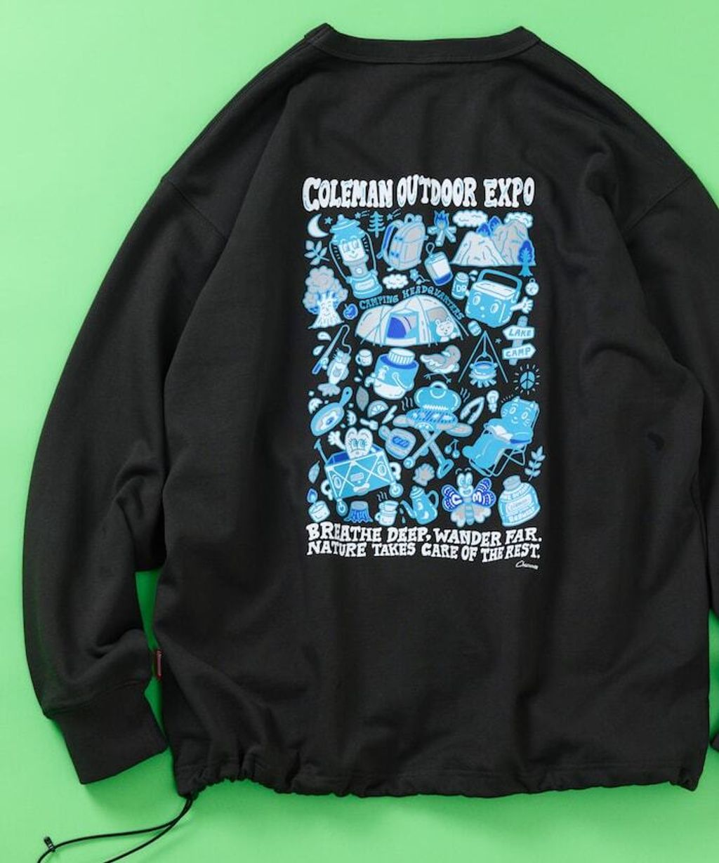 Coleman×Chocomoo×FREAKS STORE 萬博精神下擺抽繩圓領大學T_19