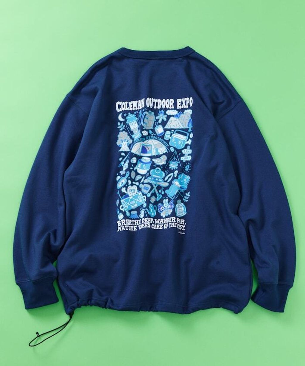 Coleman×Chocomoo×FREAKS STORE 萬博精神下擺抽繩圓領大學T_14
