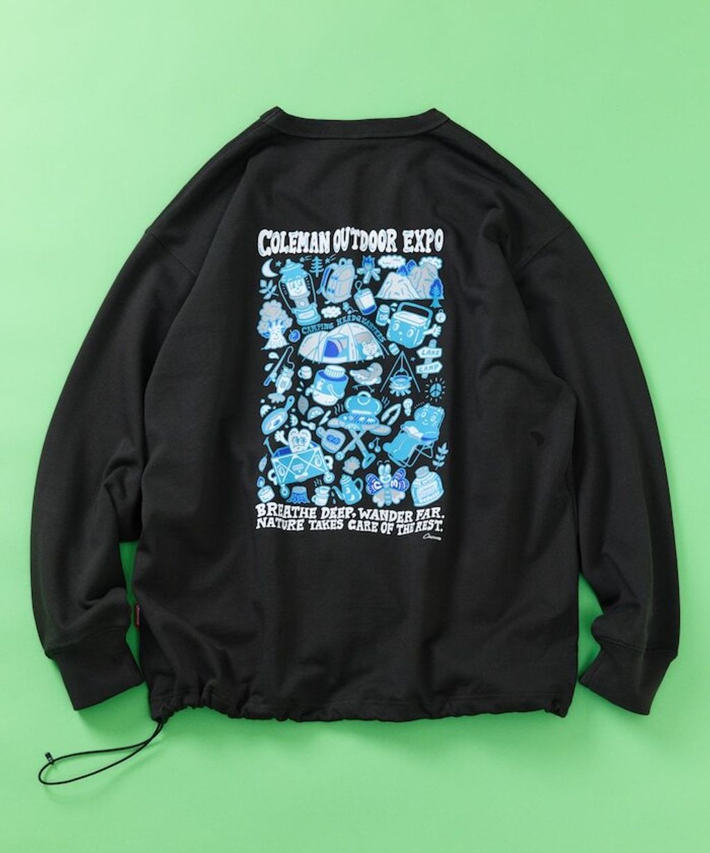 Coleman×Chocomoo×FREAKS STORE 萬博精神下擺抽繩圓領大學T_18