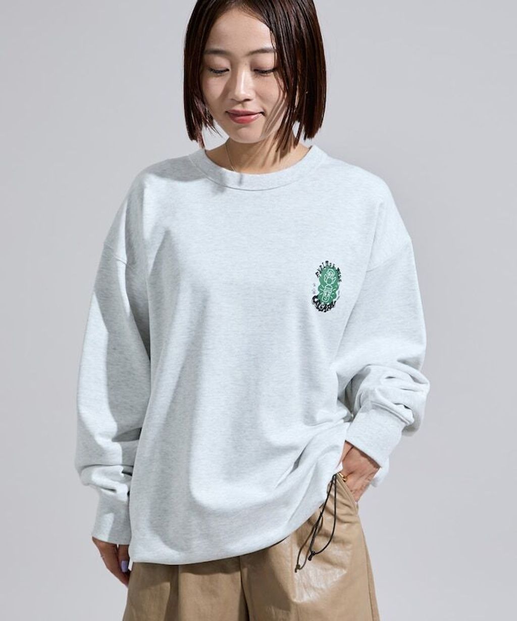 Coleman×Chocomoo×FREAKS STORE 四格漫畫風下擺抽繩圓領大學T_8