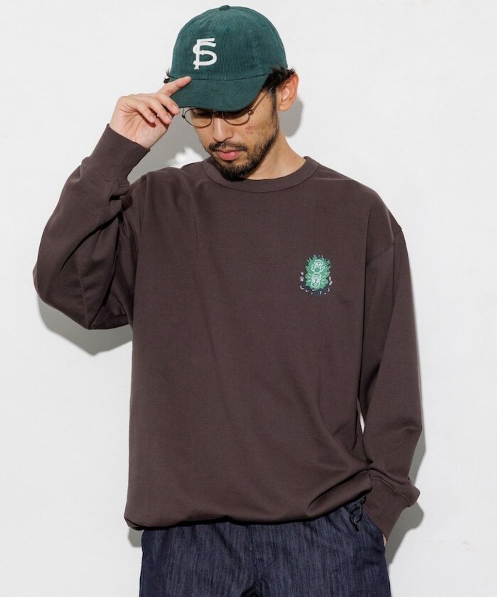 Coleman×Chocomoo×FREAKS STORE 四格漫畫風下擺抽繩圓領大學T_10