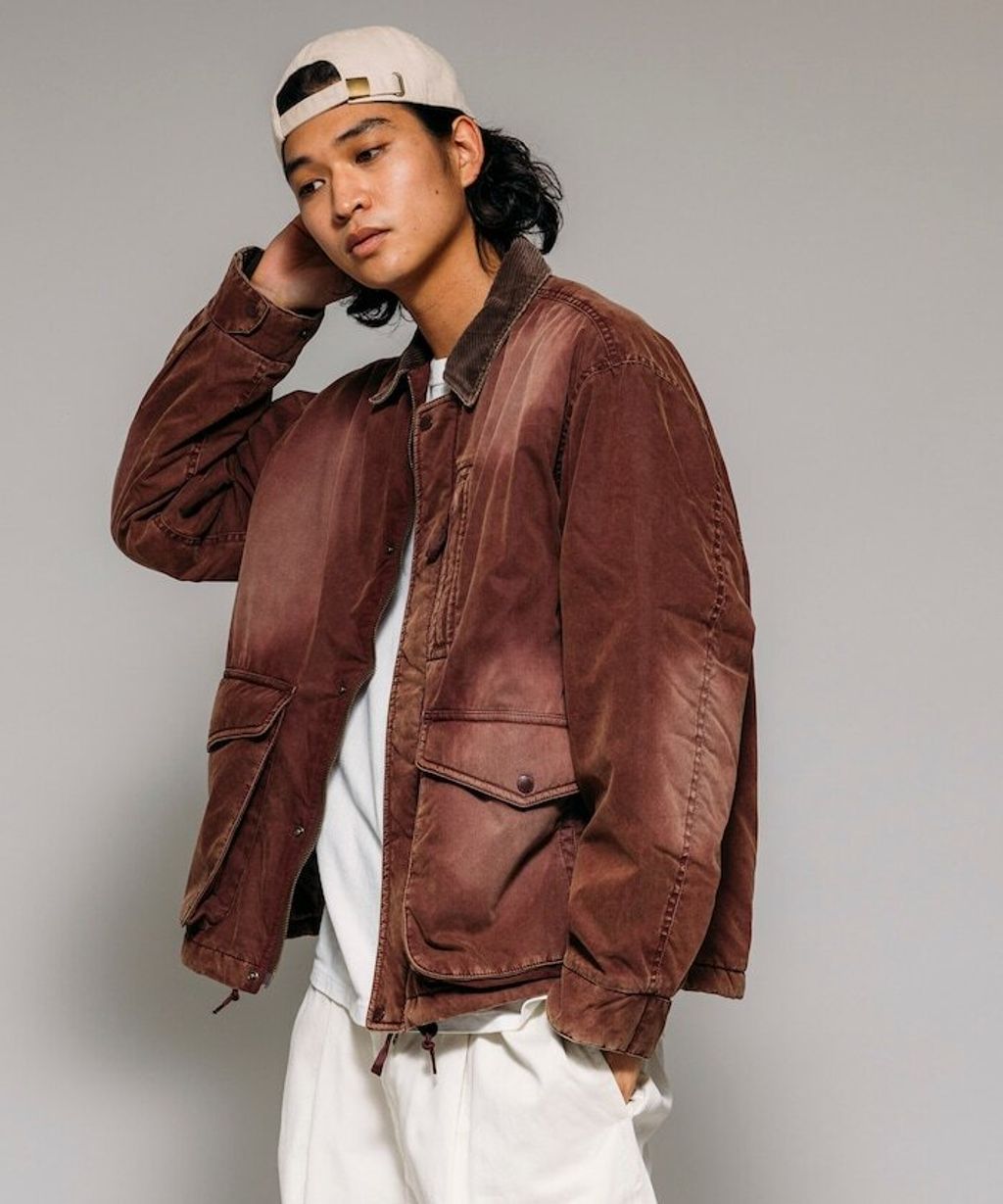 FREAKS STORE 復古水洗燈芯絨領中棉尼龍外套_50