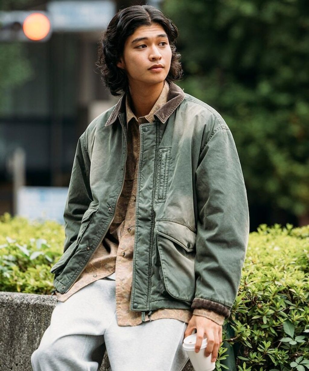 FREAKS STORE 復古水洗燈芯絨領中棉尼龍外套_32