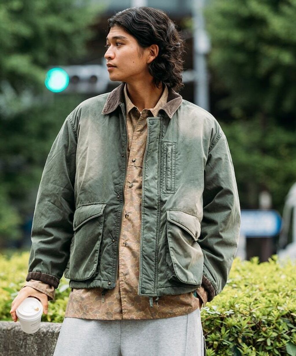 FREAKS STORE 復古水洗燈芯絨領中棉尼龍外套_31