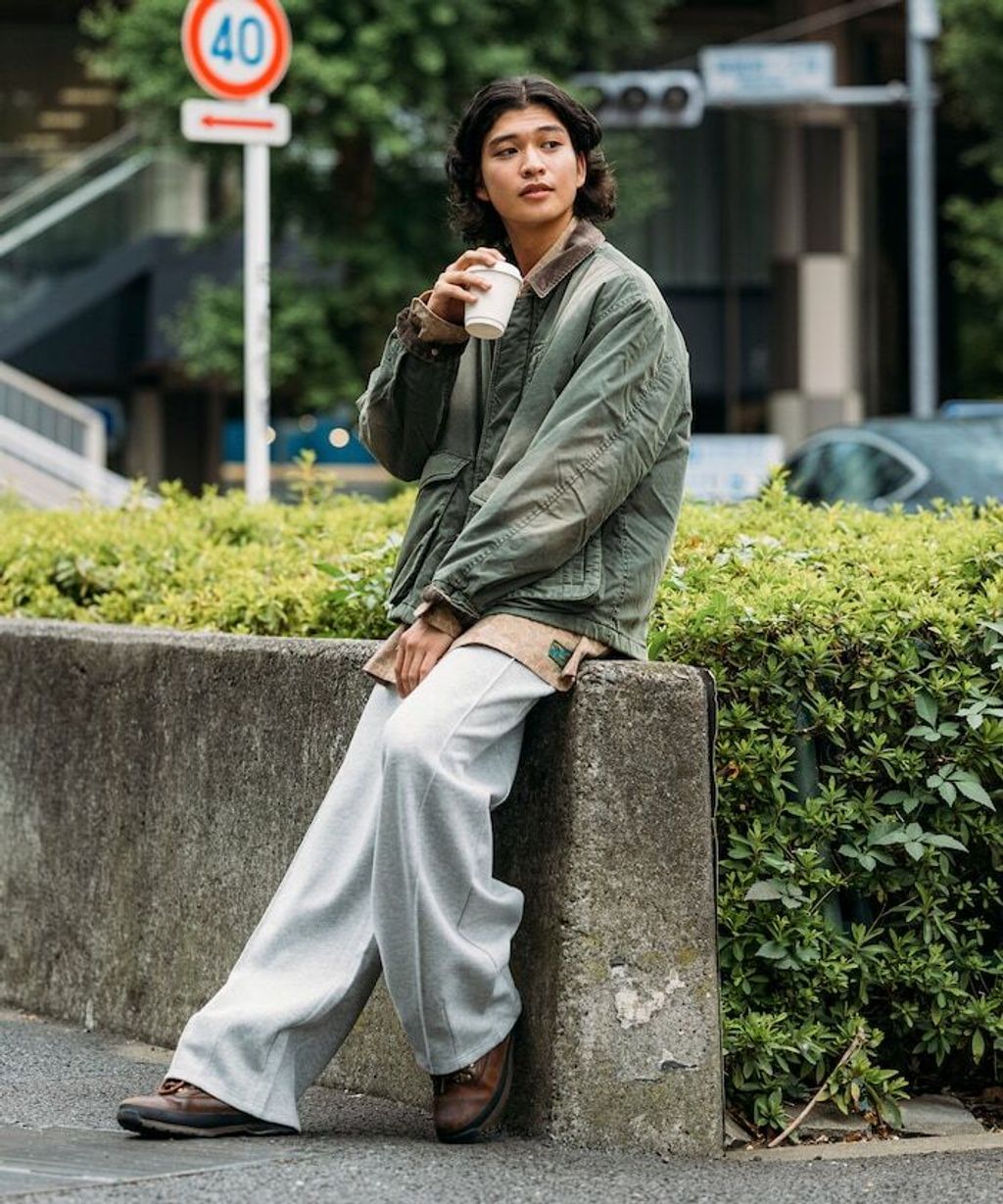 FREAKS STORE 復古水洗燈芯絨領中棉尼龍外套_27