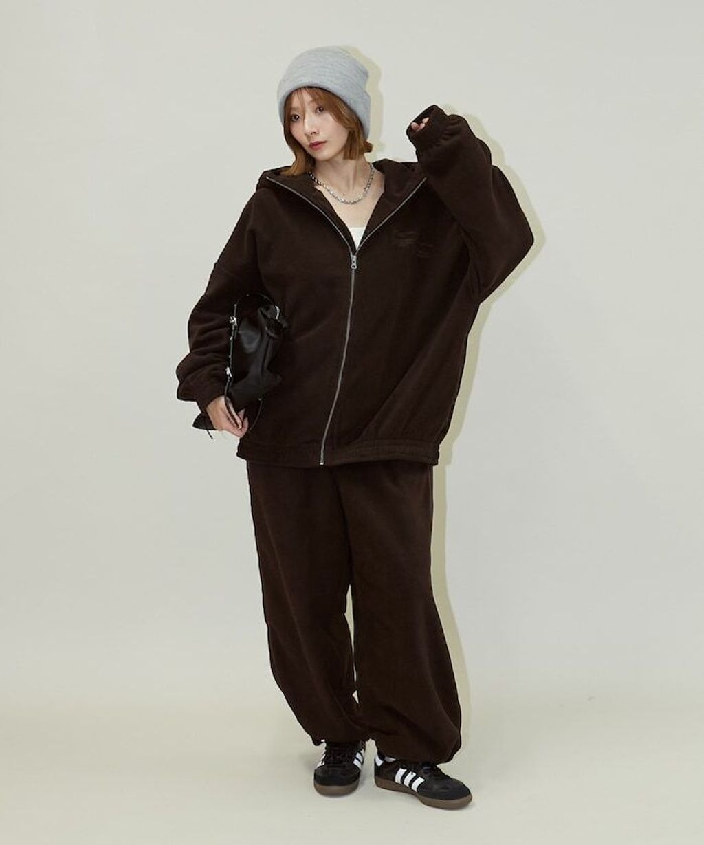 FREAKS STORE 束口抽繩刷毛寬鬆休閒長褲_13