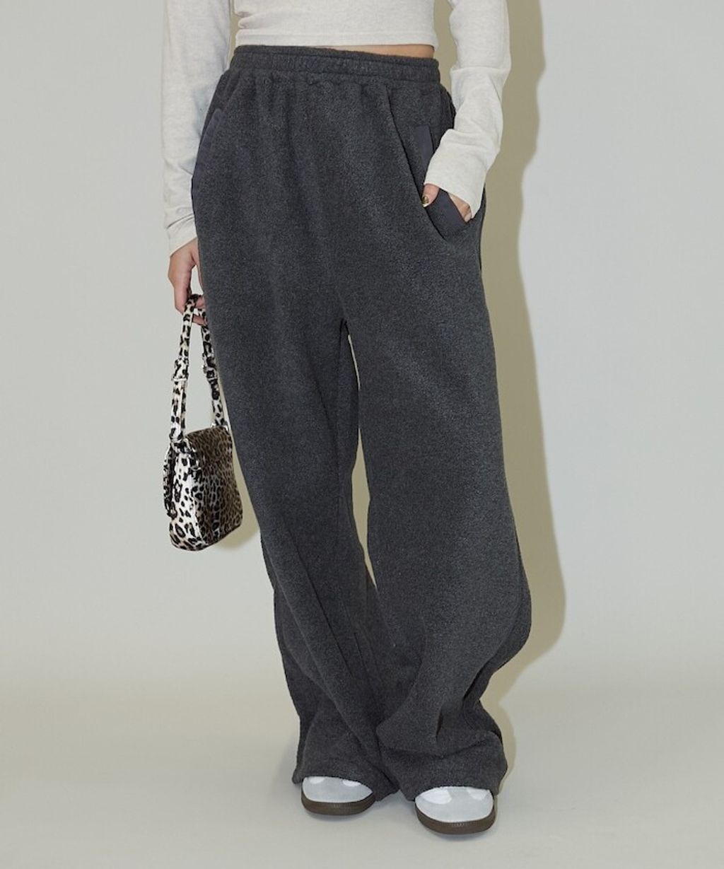 FREAKS STORE 束口抽繩刷毛寬鬆休閒長褲_16