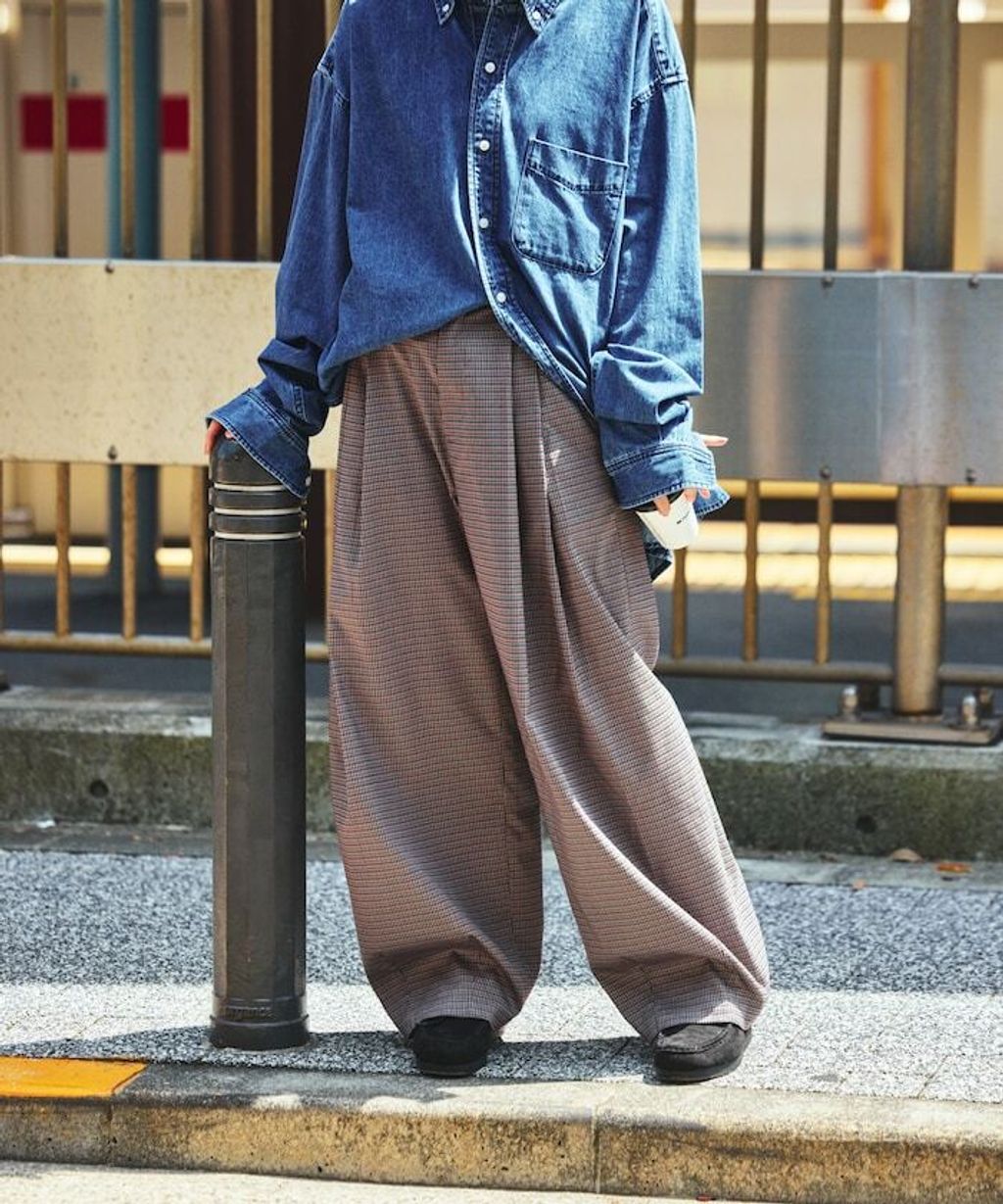 FREAKS STORE Crown雙摺圓弧寬褲_16