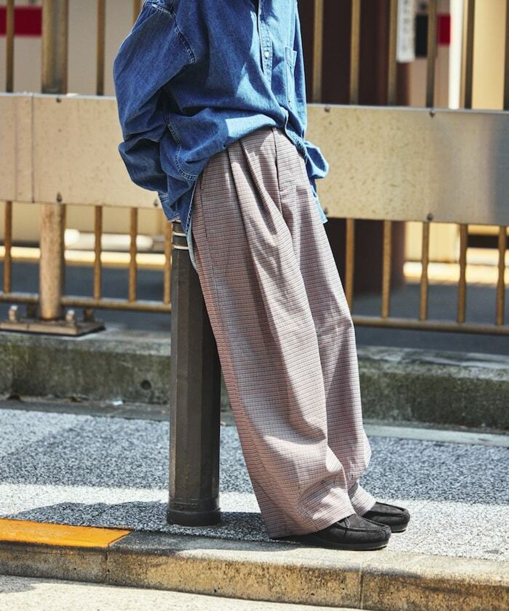 FREAKS STORE Crown雙摺圓弧寬褲_17