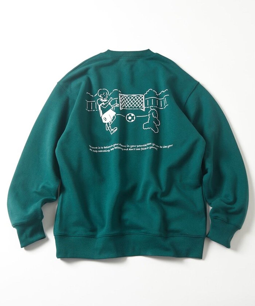 tombonia × FREAKS STORE 一起踢球背印圓領大學T_5