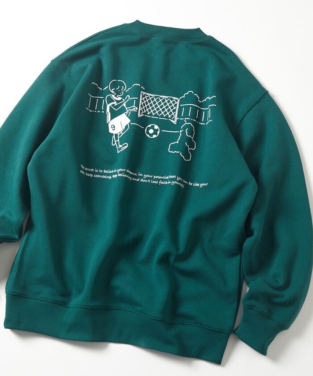 tombonia × FREAKS STORE 一起踢球背印圓領大學T_3