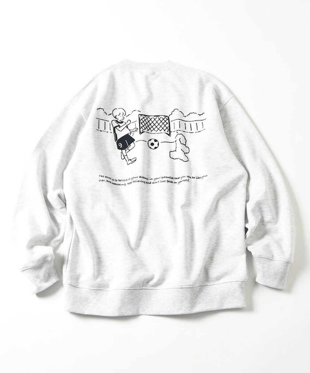 tombonia × FREAKS STORE 一起踢球背印圓領大學T_8