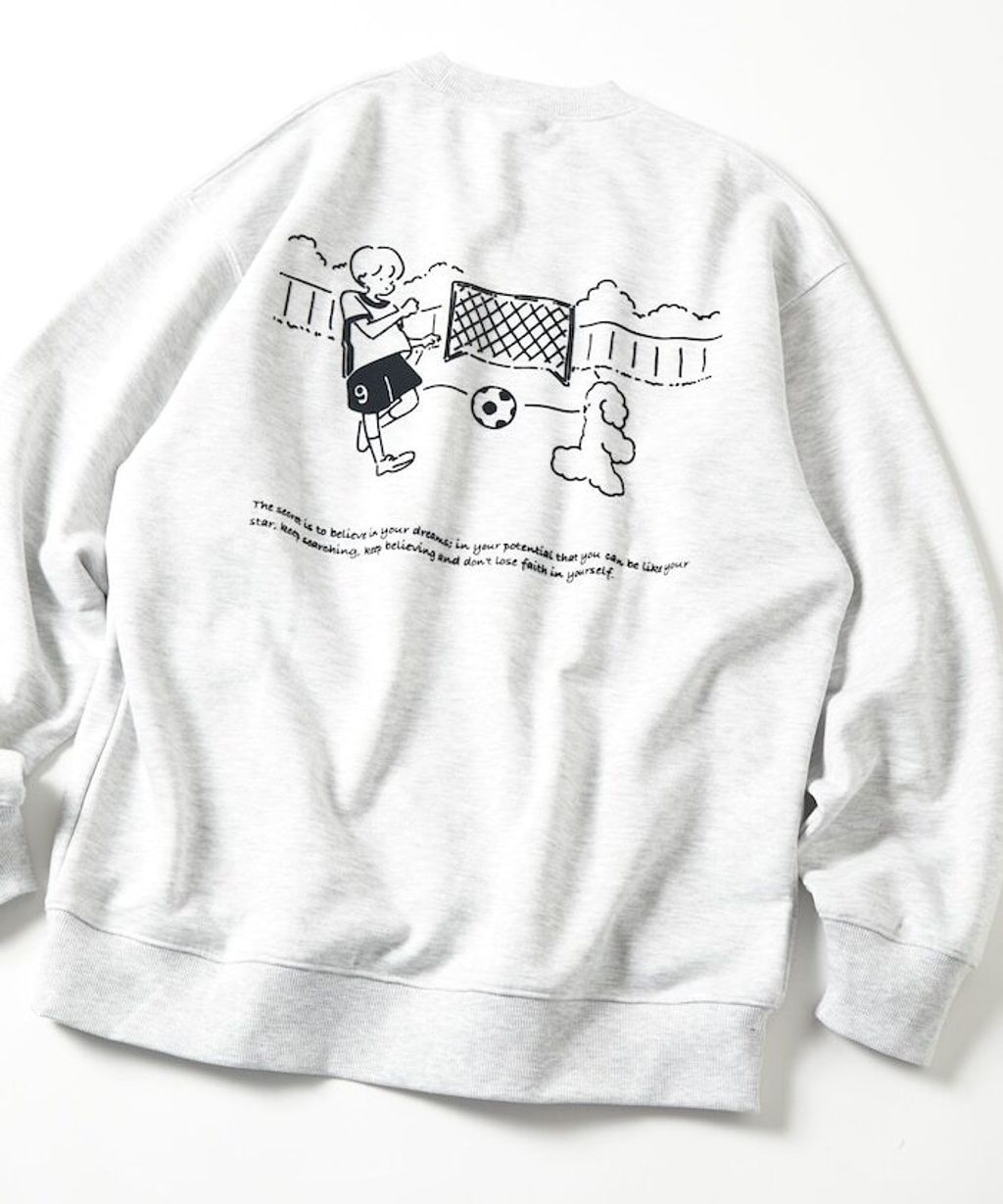 tombonia × FREAKS STORE 一起踢球背印圓領大學T_9