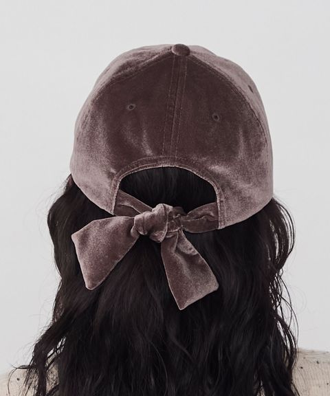 forksy. 天鵝絨後綁帶棒球帽_27