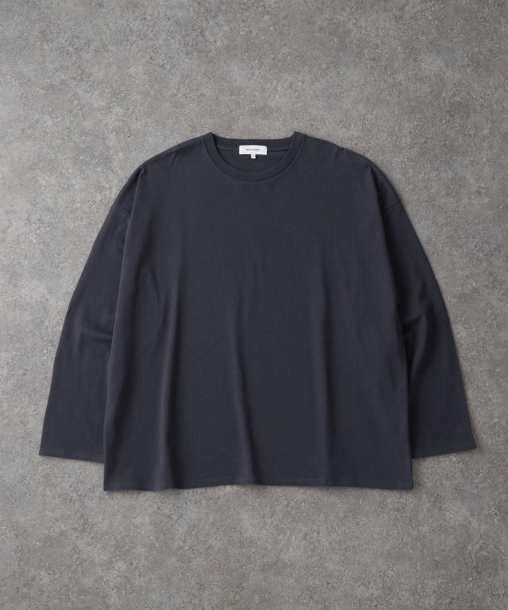 MONO-MART 純天竺棉寬鬆素色長袖上衣_37