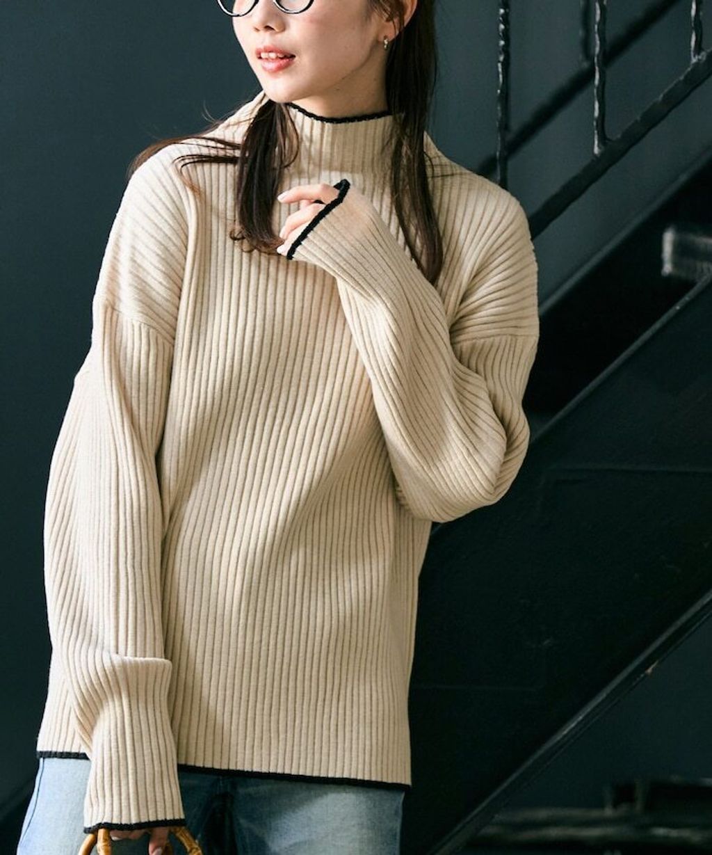 FREAKS STORE 線條羅紋高領針織衣_44