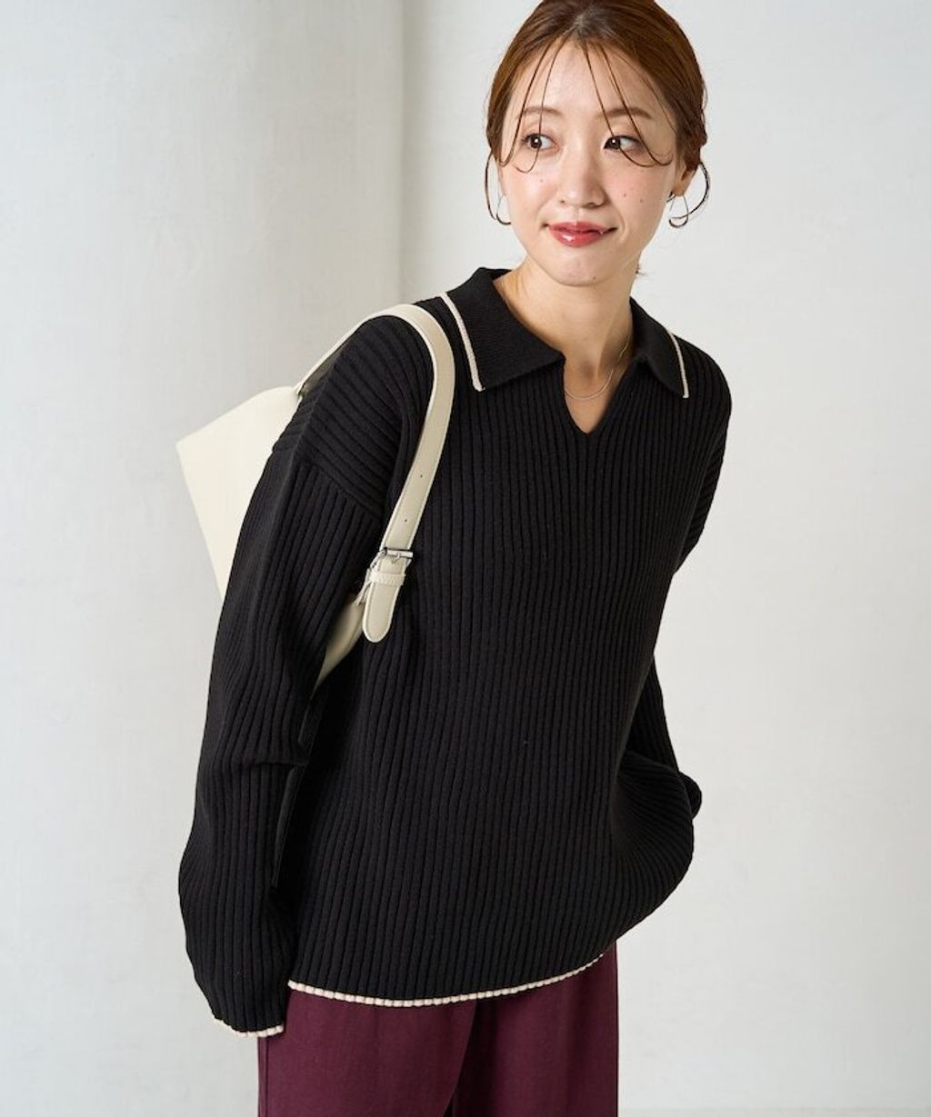 FREAKS STORE 線條開領羅紋針織衣_4