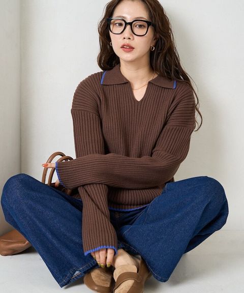 FREAKS STORE 線條開領羅紋針織衣_5