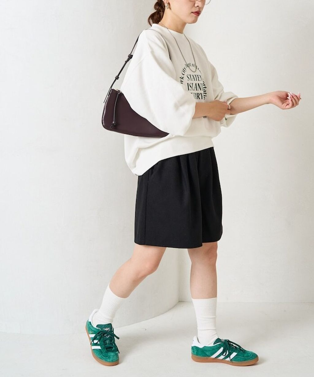FREAKS STORE 微喇剪裁摺線短褲_25