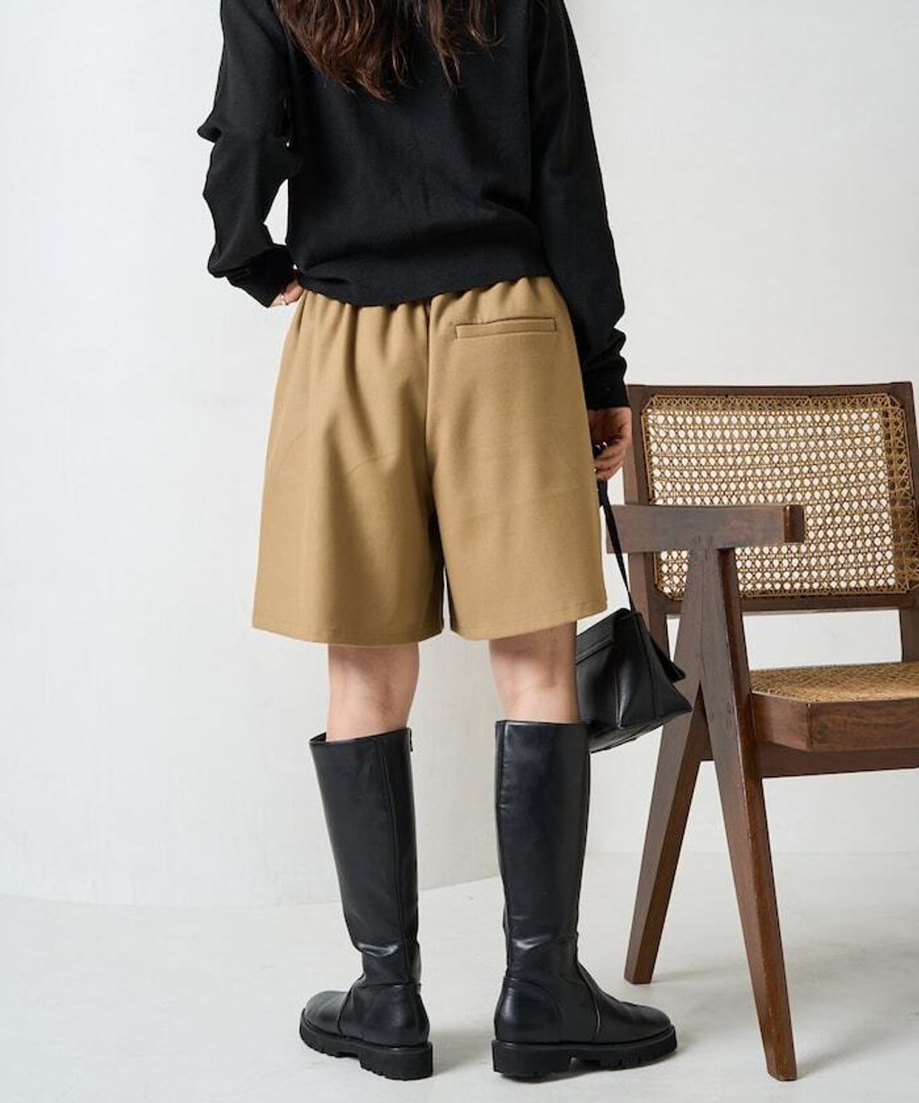FREAKS STORE 微喇剪裁摺線短褲_20