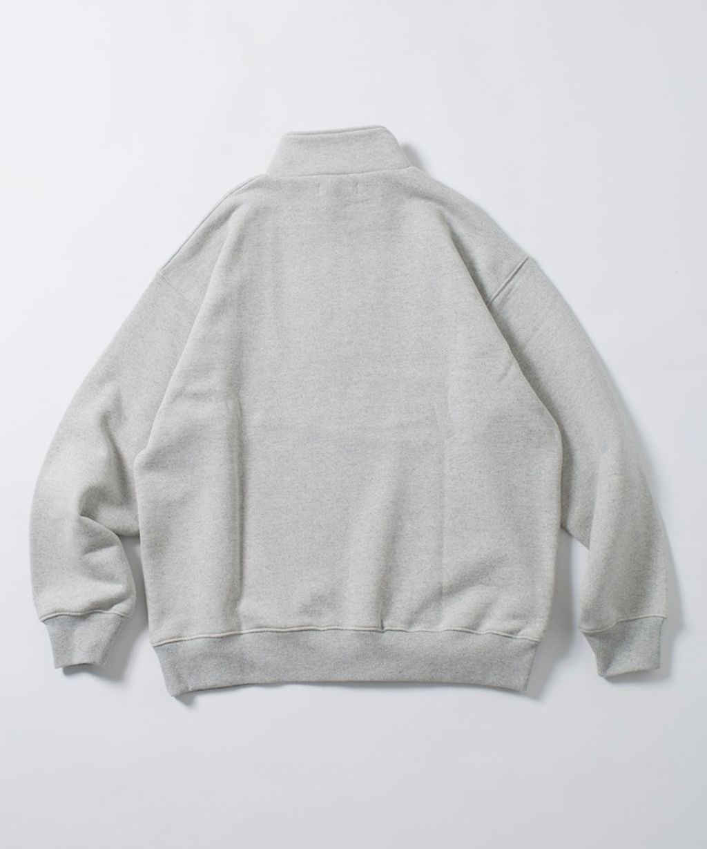 FREAKS STORE COMFORT HEATHER復古感拉格蘭半開襟大學T_11
