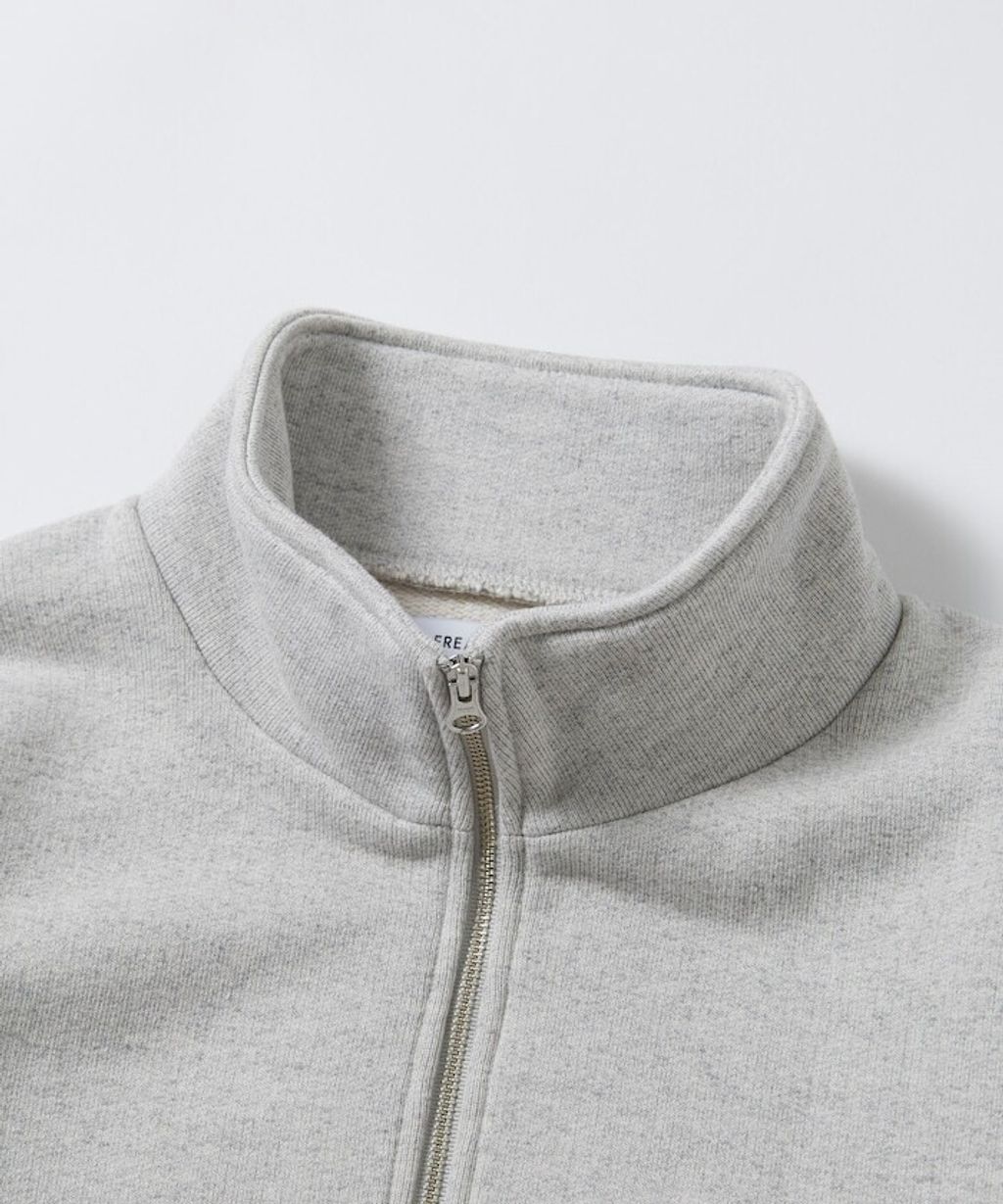 FREAKS STORE COMFORT HEATHER復古感拉格蘭半開襟大學T_5