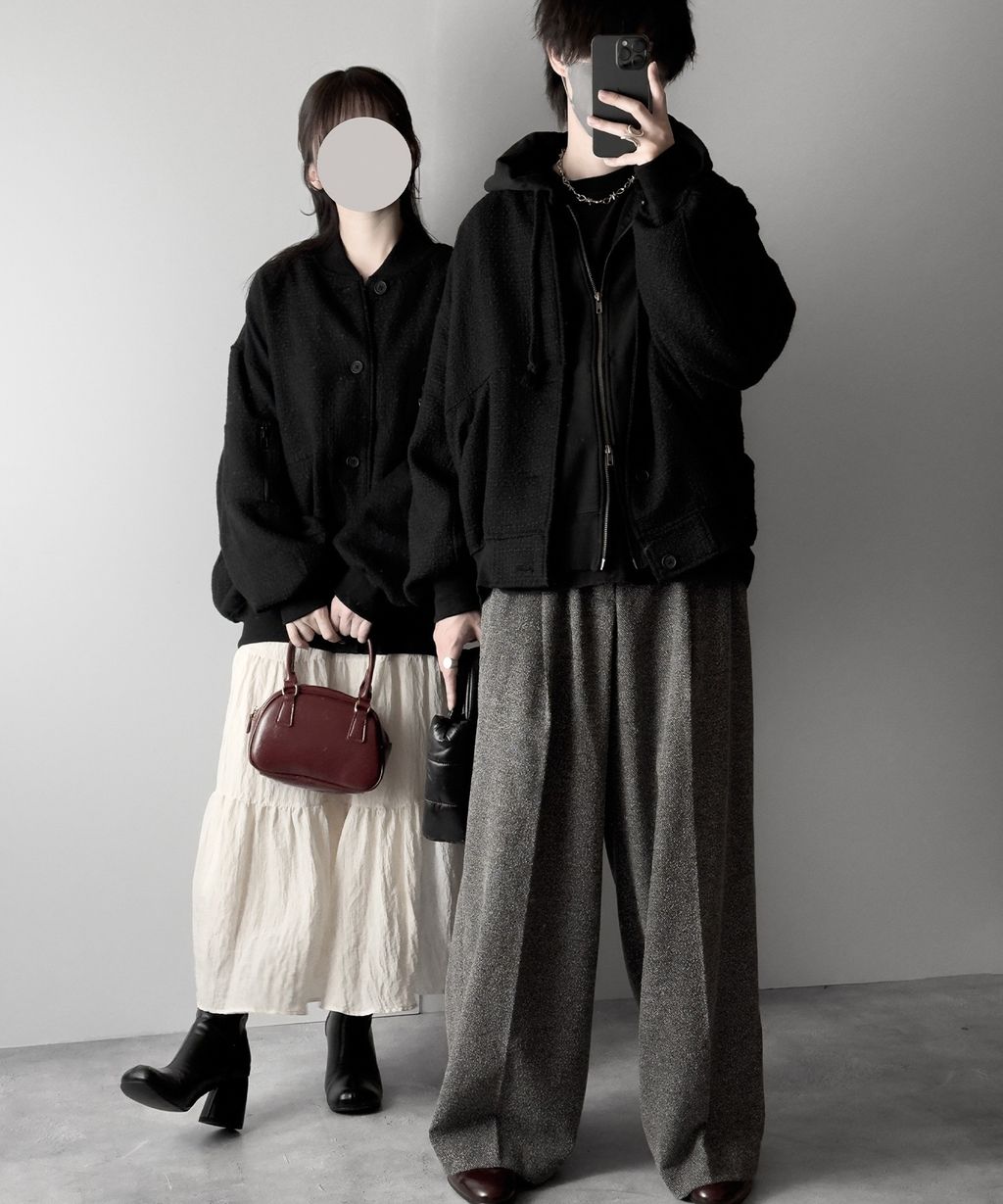 RUUBON 斜紋花呢飛行外套_92