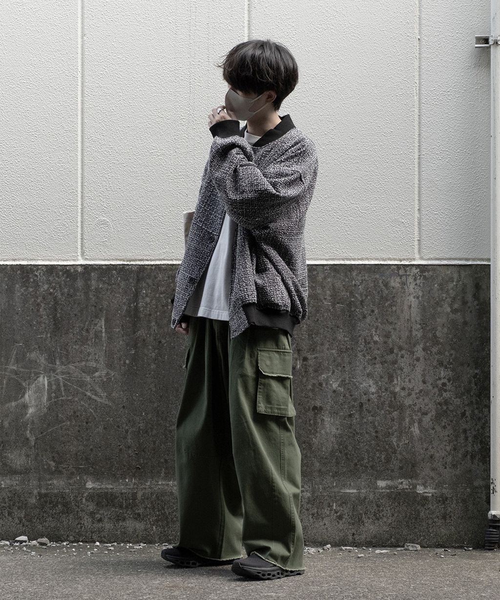 RUUBON 斜紋花呢飛行外套_60