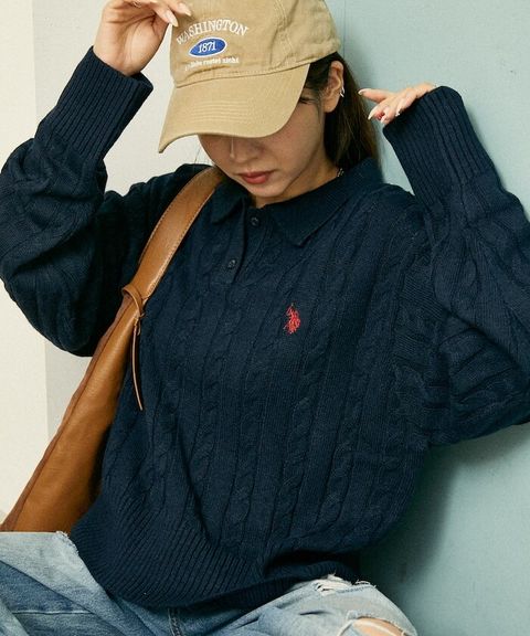 U.S. POLO ASSN. 麻花針織Polo衫_3