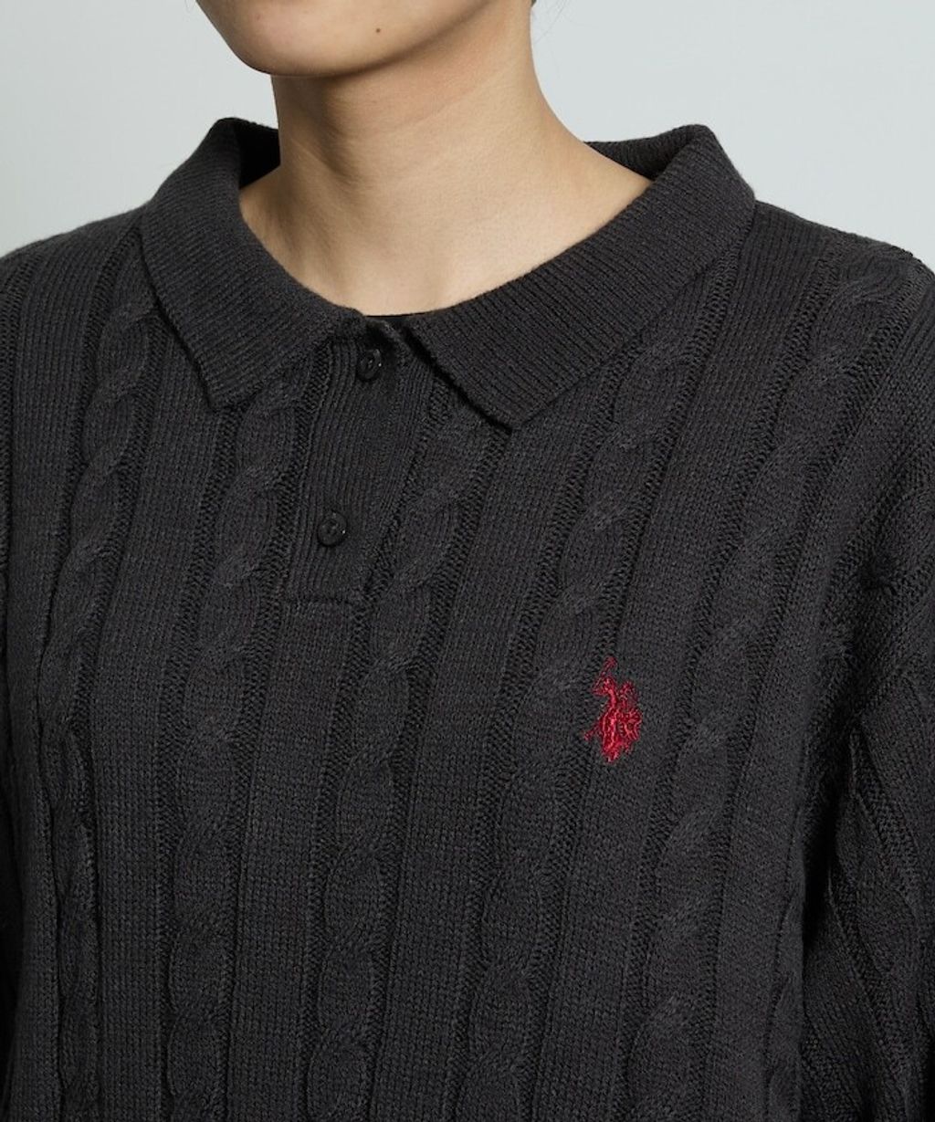 U.S. POLO ASSN. 麻花針織Polo衫_38