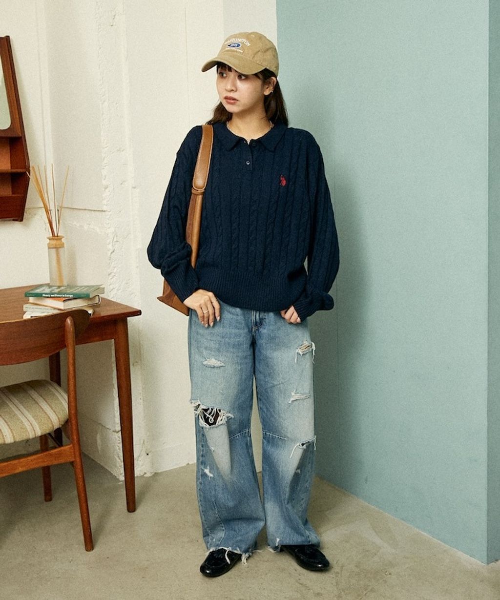 U.S. POLO ASSN. 麻花針織Polo衫_31