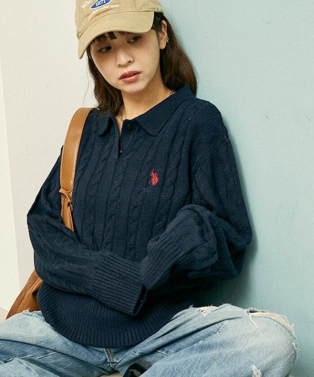 U.S. POLO ASSN. 麻花針織Polo衫_32